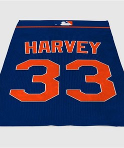 Mets New York Jersey Sherpa Fleece Blanket Gifts for Family, for Couple