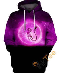 Mew In Pink Galaxy Hoodie 3D