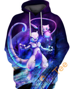 Mewtwo Psychic Attack Hoodie 3D