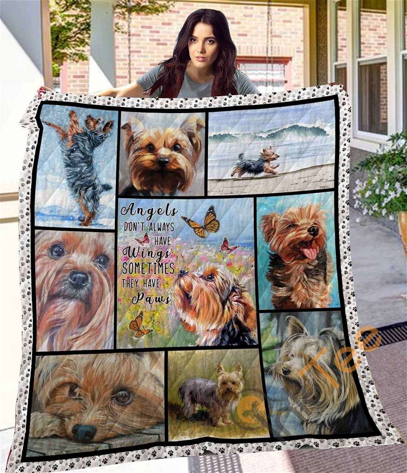 Mhqd00031 Yorkshire Terrier Quilt Blanket Bedding Set