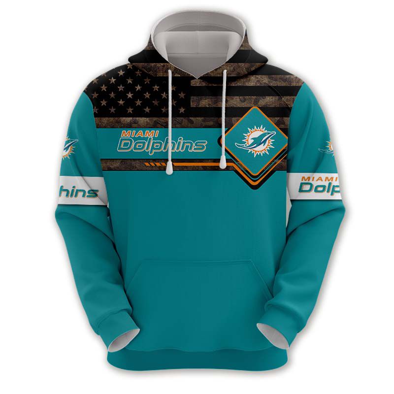 Miami Dolphin Hoodie 3D Gifts For Nfl Fans