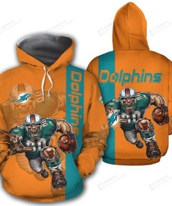 Miami Dolphins 3D All Over Print Hoodie, Zip-Up Hoodie For Fans