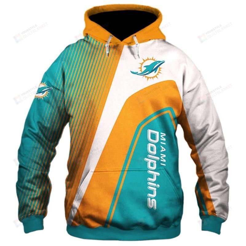 Miami Dolphins 3D All Over Print Hoodie, Zip-Up Hoodie Gifts For Fans