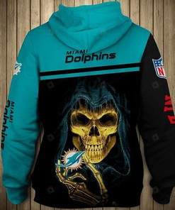 Miami Dolphins 3D All Over Print Zip-Up Hoodie Gifts for Fans