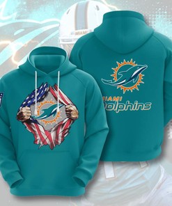 Miami Dolphins 3D Printed Hooded Pocket Pullover Hoodie Best Gift For Fans