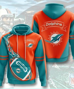 Miami Dolphins 3D Printed Hooded Pocket Pullover Hoodie For Awesome Fans