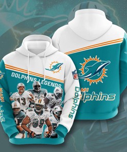 Miami Dolphins 3D Printed Hooded Pocket Pullover Hoodie For Cool Fans