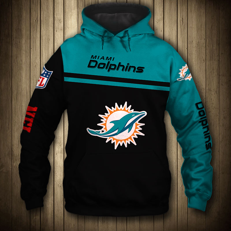 Miami Dolphins 3D Skull Hoodie Pullover Zip Hoodie for Fans - Image 3