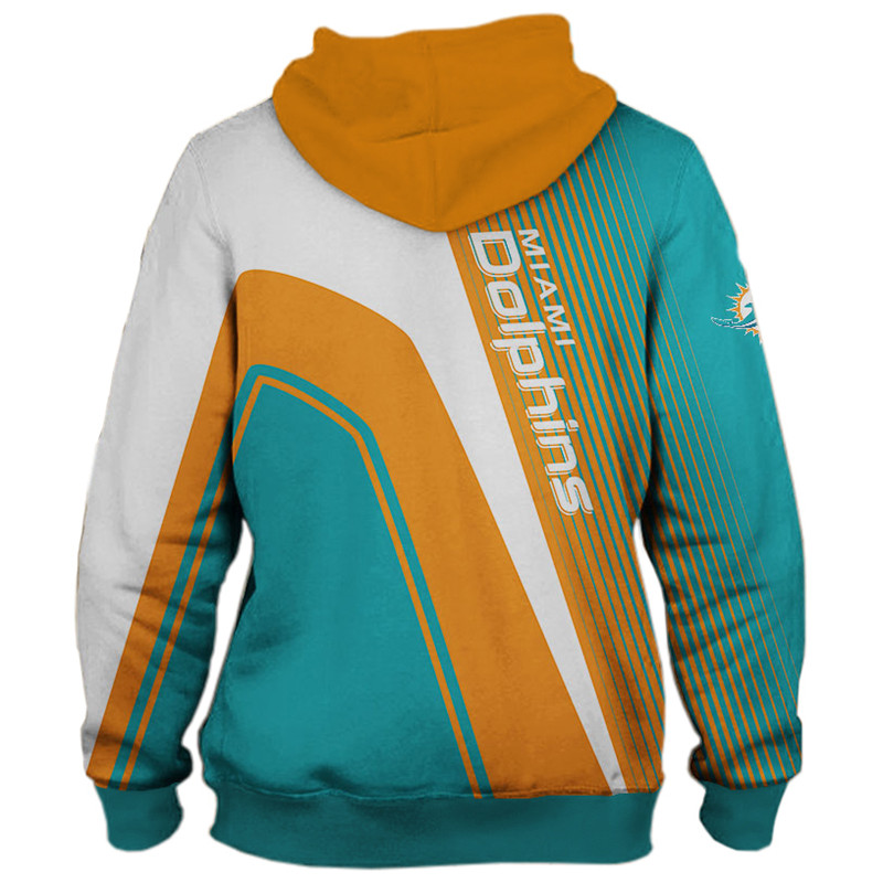 Miami Dolphins 3D Zip Hoodie Zip Hoodie Pullover Nfl - Image 3