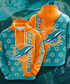 Miami Dolphins Custom Sport All Over Print Hoodie 3D 1