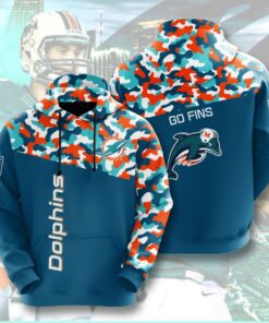 Miami Dolphins Custom Sport All Over Print Hoodie 3D 2