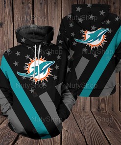 Miami Dolphins Flag American 3D All Over Print Hoodie, Zip-Up Hoodie