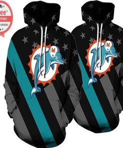 Miami Dolphins Football Hoodie Unisex 3D All Over Print