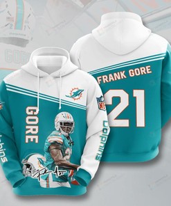 Miami Dolphins Frank Gore 3D All Over Print Hoodie, Zip-Up Hoodie