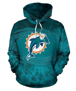 Miami Dolphins Hoodie 3D All Over Print