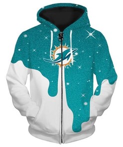 Miami Dolphins Hoodie 3D All Over Print Custom