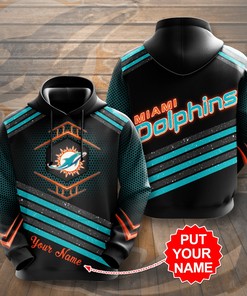 Miami Dolphins Hoodie 3D Custome Name