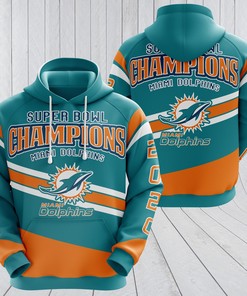 Miami Dolphins Hoodie 3D Nfl Champions