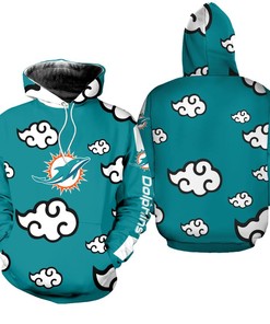 Miami Dolphins Hoodie 3D Ninja Cloud Limited Edition All Over Print