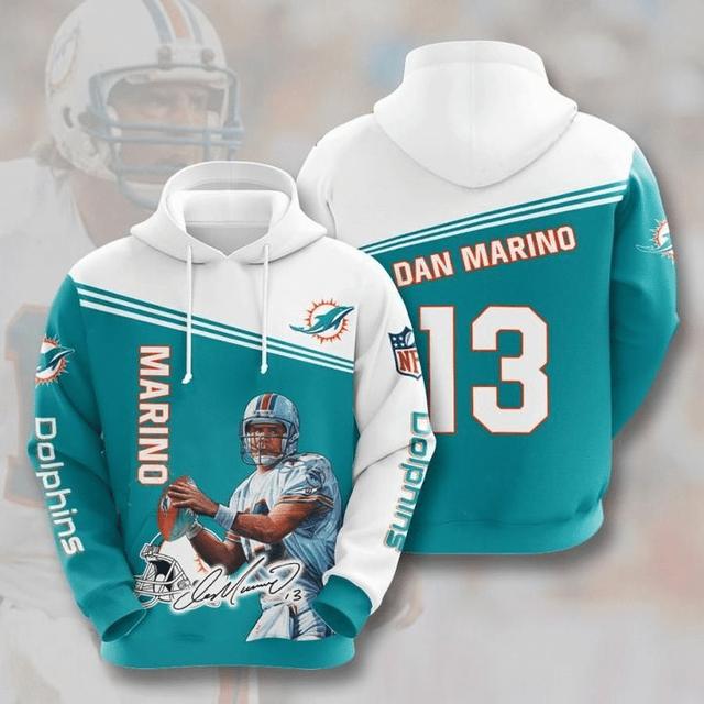 Miami Dolphins Hoodie Dan Marino 3D
