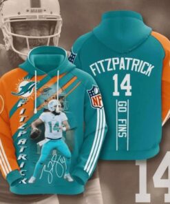Miami Dolphins Hoodie Fitzpatrick 3D T Shirt Hoodie Full Print