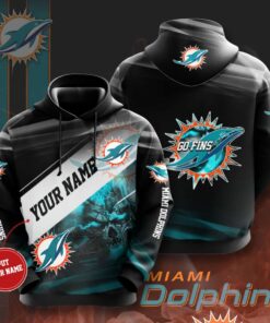 Miami Dolphins Hoodie Go Fins 3D