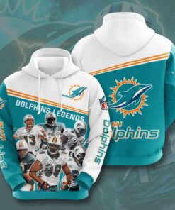 Miami Dolphins Hoodie Legends Signatures Limited Edition Full 3D All Over Print