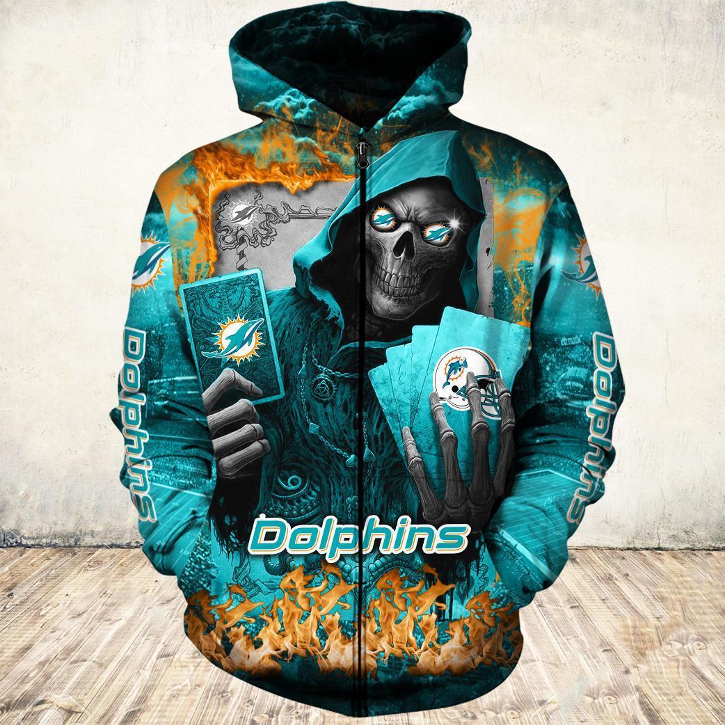 Miami Dolphins Hoodie Limited Edition All Over Print Full 3D