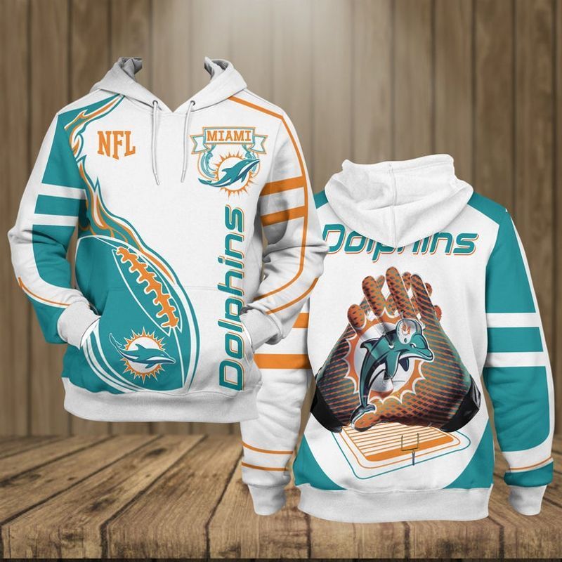 Miami Dolphins Hoodie Nfl Apparel Gift For Fan Nfl 3D