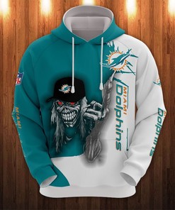 Miami Dolphins Hoodie Ultra Death Graphic Gift for Halloween