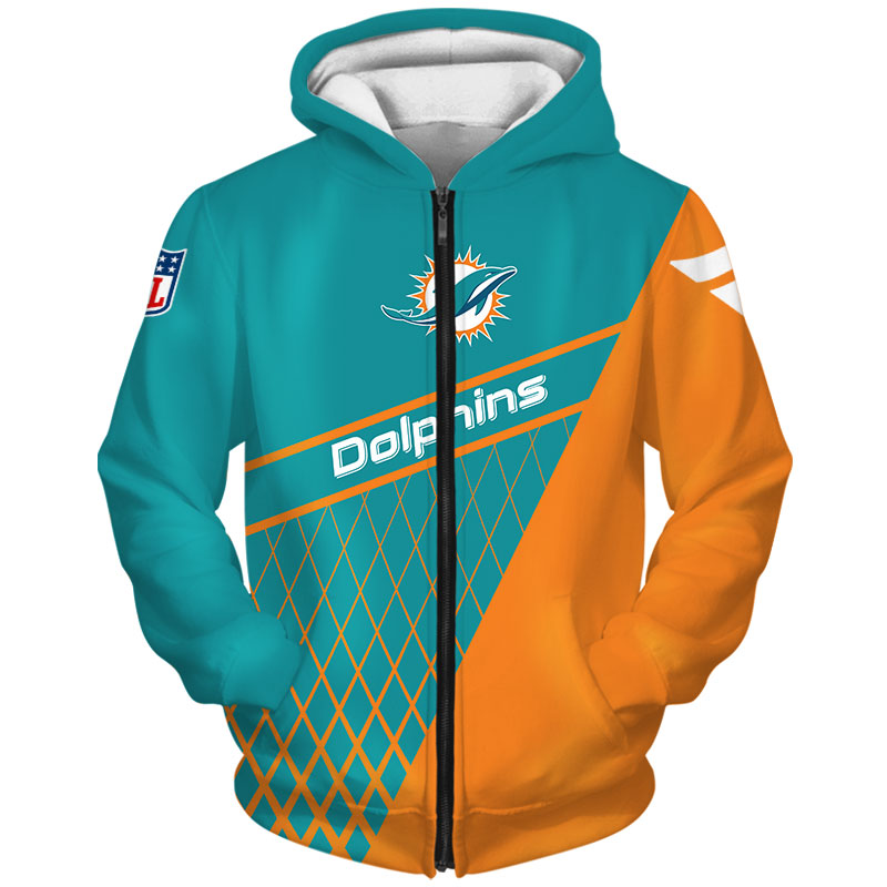 Miami Dolphins Hoodie Zip Hoodie Gift for Fan - Image 2