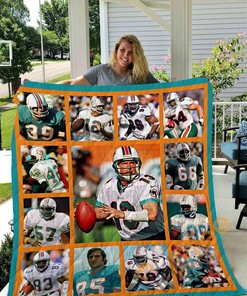 Miami Dolphins Legends Quilt Blanket Bedding Set