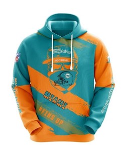 Miami Dolphins NFL 3D Printed Zip-Up Hoodie - Fan Gift
