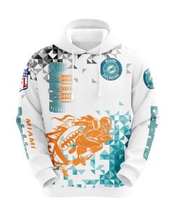 Miami Dolphins NFL 3D Printed Zip-Up Hoodie - Fan Gifts