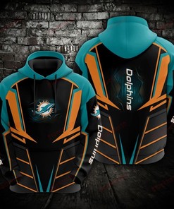 Miami Dolphins NFL 3D Printed Zip-Up Hoodie Gift