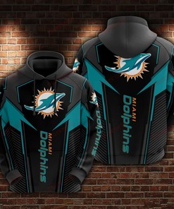 Miami Dolphins NFL Fan Gift - 3D Printed Zip Hoodie