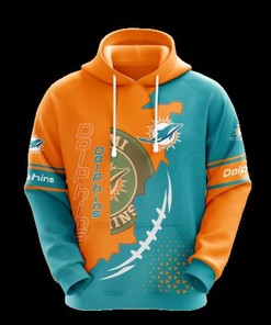 Miami Dolphins NFL Fan Gifts - 3D Printed Zip-Up Hoodie