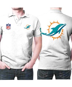 Miami Dolphins Nfl Logo On Chest 3d Designed For Miami Dolphins Fans Miami Dolphins Lovers Polo Shirt All Over Print Shirt 3d T-shirt