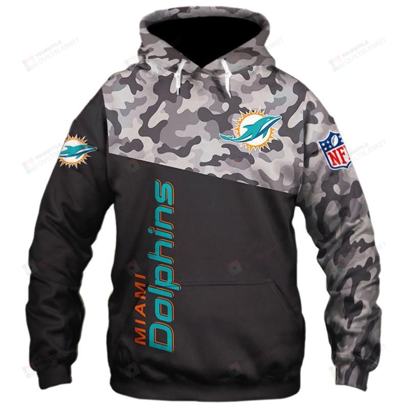 Miami Dolphins Nfl Military 3D 3D Hoodie