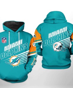 Miami Dolphins Nfl Team 3D Printed Hoodiezipper Hoodie