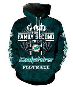 Miami Dolphins On Fire Hoodie Limited Edition All Over Print Hoodie