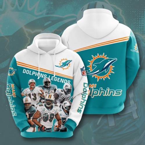 Miami Dolphins Unisex 3D Hoodie Zip Hoodie Gift For Fans