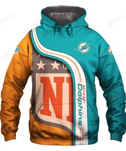 Miami Dolphins3D All Over Print Hoodie, Zip-Up Hoodie For Fan