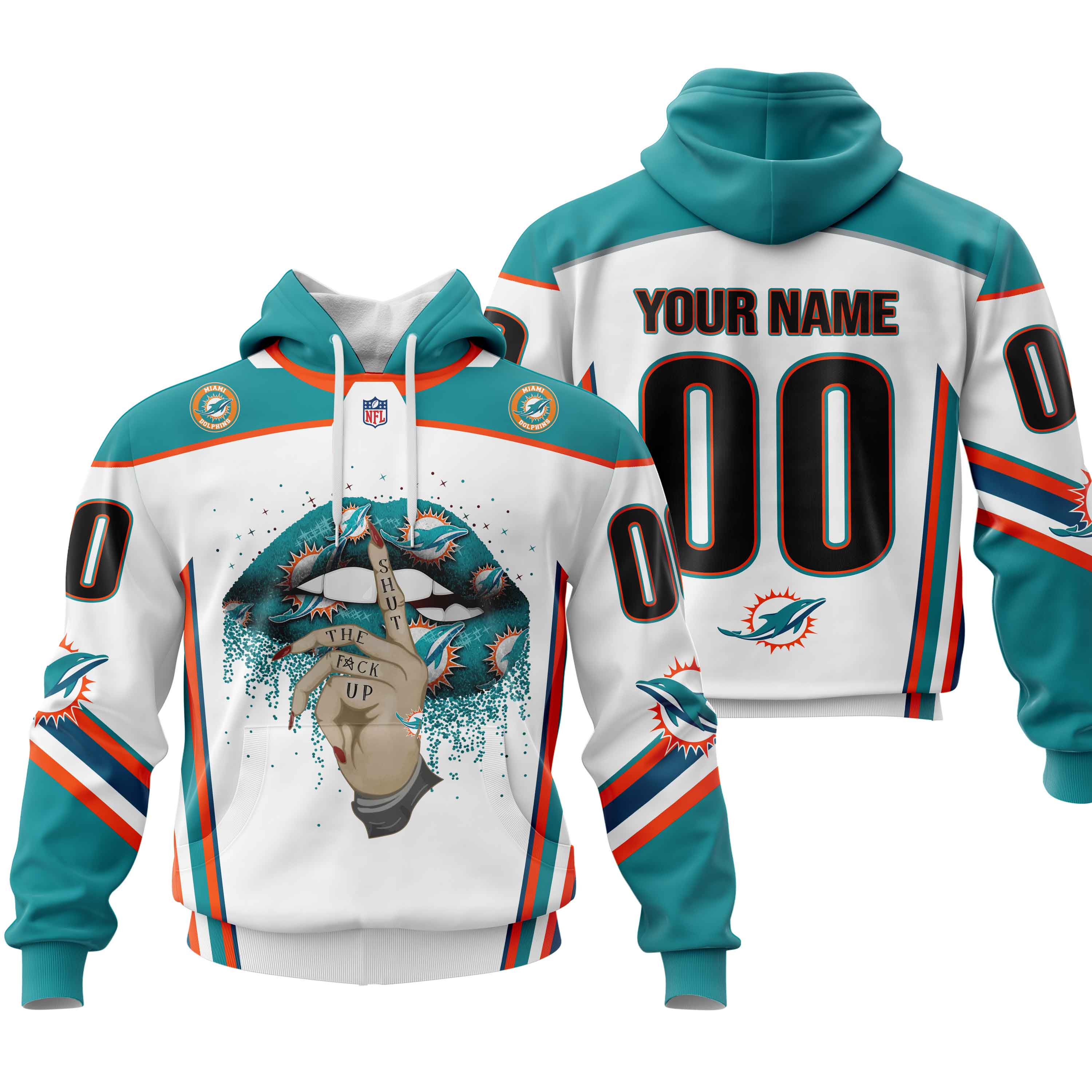 Miami Dolphins-Personalized Hoodie For Fan