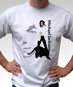 Michael Jackson Black Panther White T Shirt