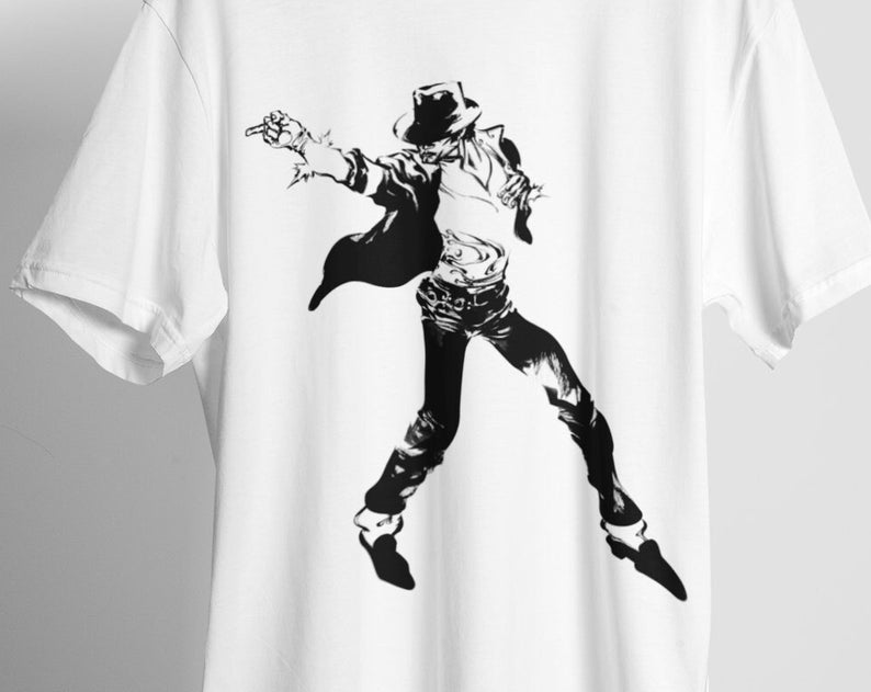 Michael Jackson - King Of Pop, Dance Moves - Beat It, Moonwalk, Men And Women Music Tee, Vintage Tshirt - Image 2
