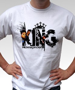 Michael Jackson King Of Pop White T Shirt