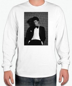 Michael Jackson - Off The Wall Long Sleeve T Shirt - Thriller - Bad