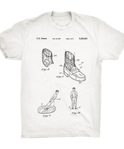 Michael Jackson Shirt Patent For Anti Gravity Shoes.  100% Soft Cotton Comfy Tee