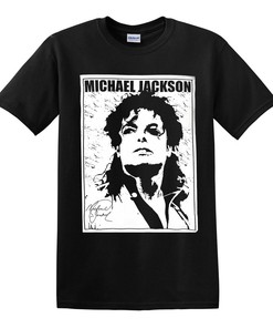 Michael Jackson T-Shirt Signature King Of Pop Legend Icon Music T Shirt Top Tee